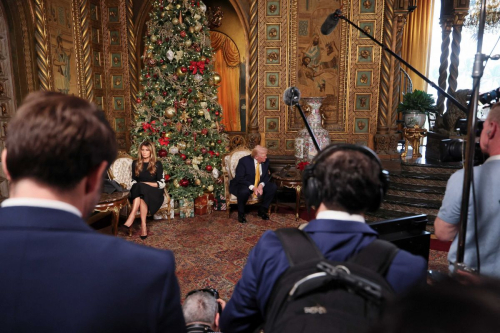 Melania Trump and Donald Trump at NORAD Event, December 2025 2