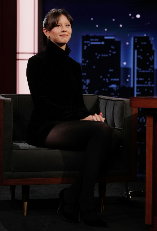 Mia Goth Appears on Jimmy Kimmel Live, December 2025
