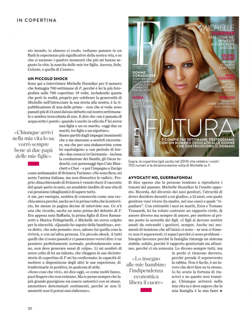 Michelle Hunziker Featured in F Magazine, December 2025 3