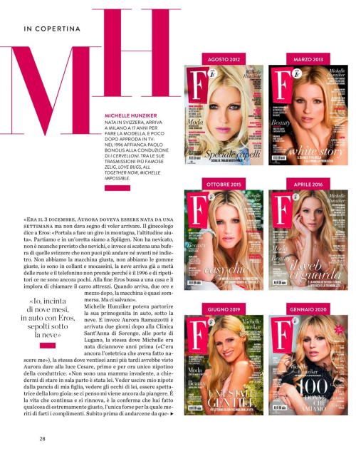 Michelle Hunziker Featured in F Magazine, December 2025 5