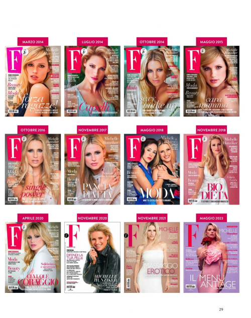 Michelle Hunziker Featured in F Magazine, December 2025 6