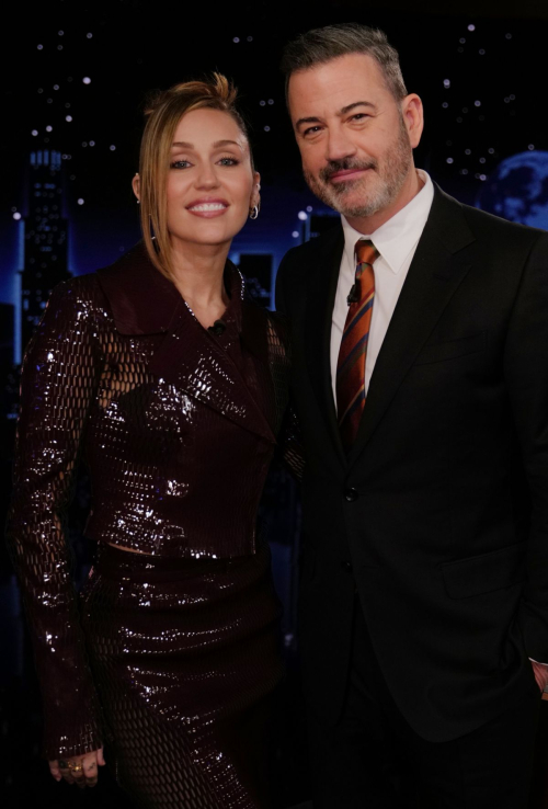 Miley Cyrus Appears on Jimmy Kimmel Live Show, December 2025 3
