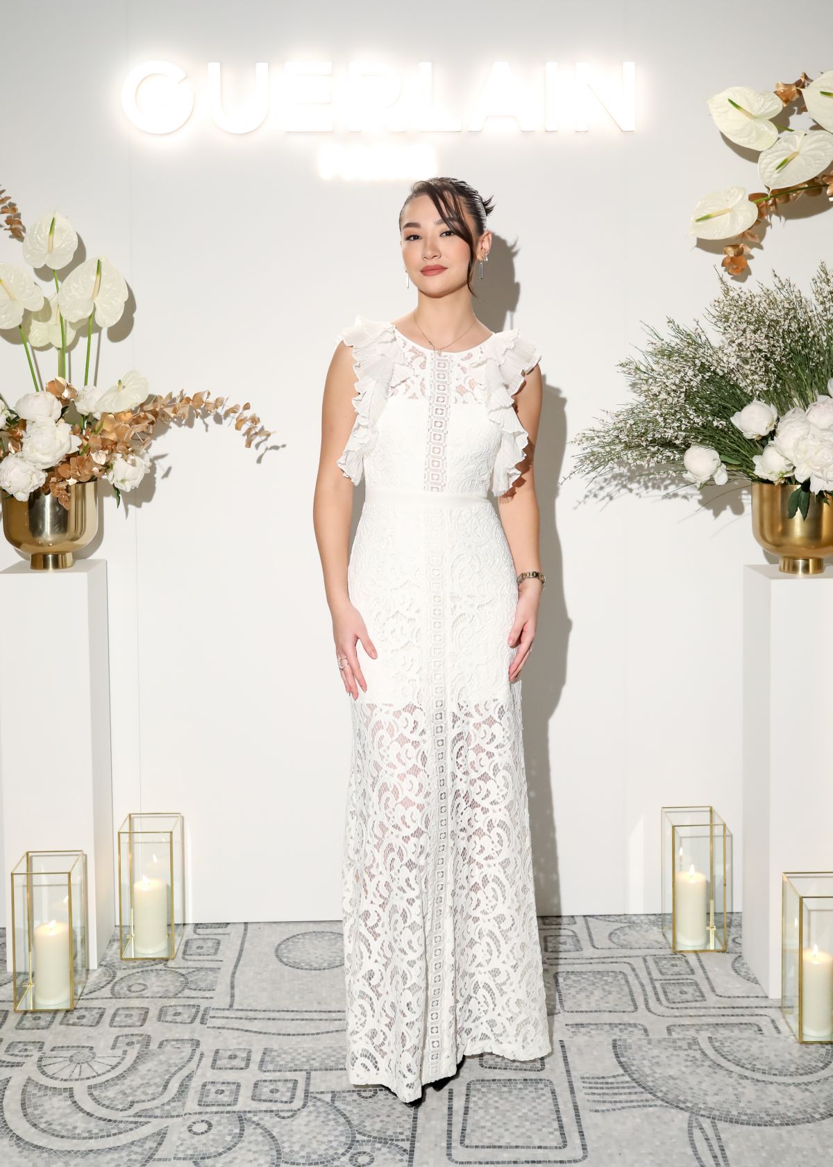 Minnie Mills at Guerlain Wellness Spa Grand Opening NYC, December 2025