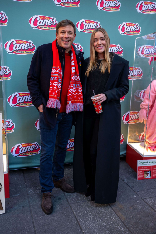 Olivia Ponton at Raising Cane’s Holiday Bike Giveaway NYC, December 2025