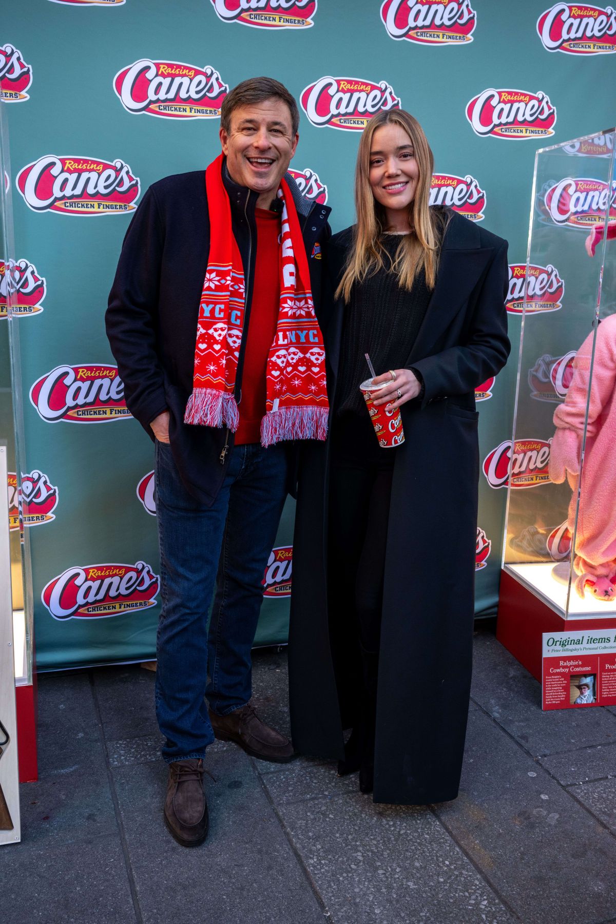 Olivia Ponton at Raising Cane’s Holiday Bike Giveaway NYC, December 2025