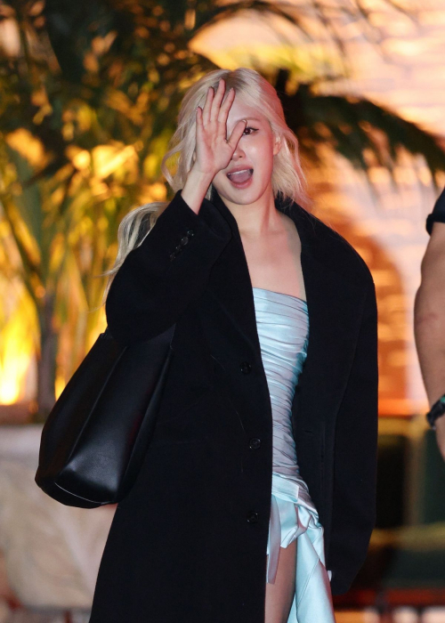 Rose Steps Out from Chateau Marmont in Los Angeles, December 2025