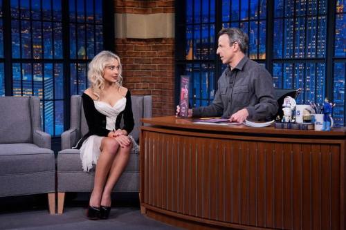 Sabrina Carpenter Appears on Late Night with Seth Meyers, December 2025 3