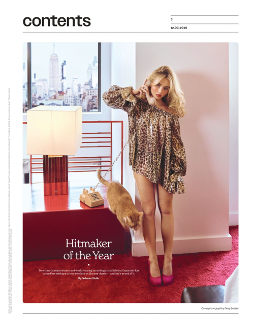 Sabrina Carpenter Featured in Variety Magazine, December 2025 6