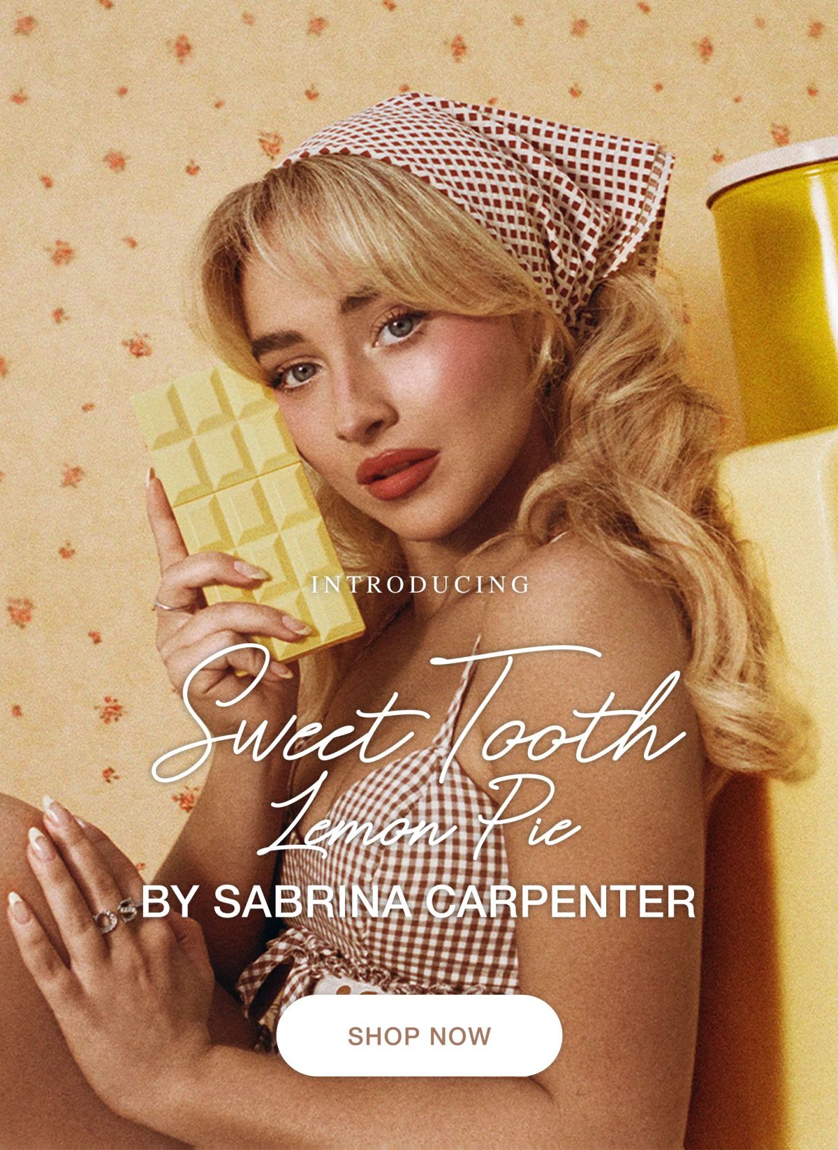 Sabrina Carpenter for Sweet Tooth Lemon Pie Perfume, December 2025