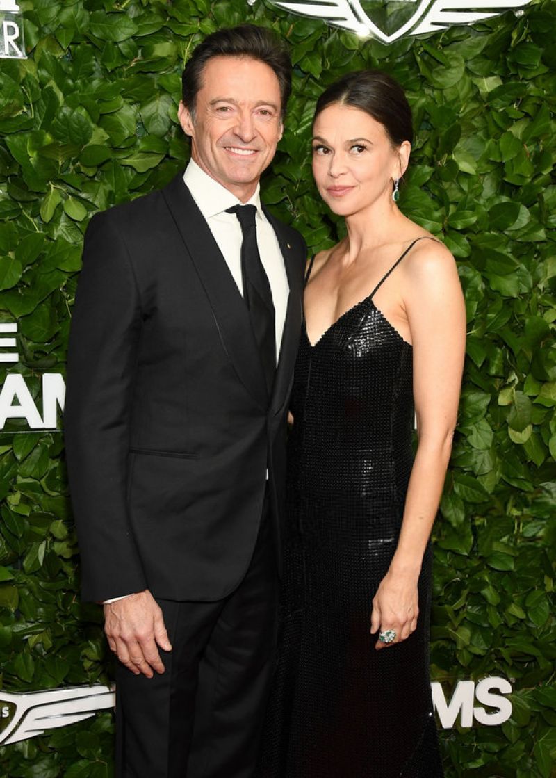 Sutton Foster and Hugh Jackman at Gotham Awards NYC, December 2025