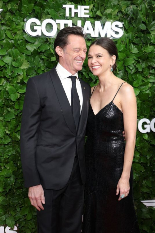 Sutton Foster and Hugh Jackman at Gotham Awards NYC, December 2025 3