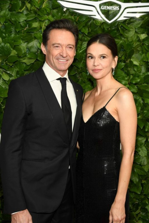 Sutton Foster and Hugh Jackman at Gotham Awards NYC, December 2025 5