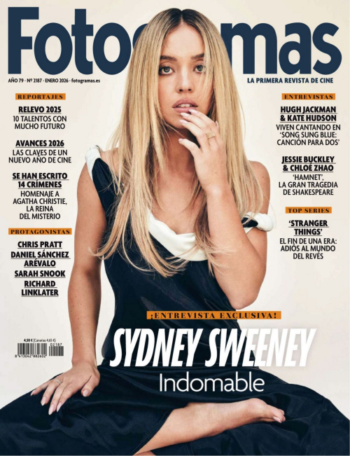 Sydney Sweeney Featured in Fotogramas Magazine, January 2026