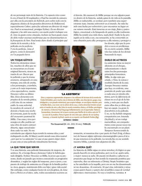 Sydney Sweeney Featured in Fotogramas Magazine, January 2026 1
