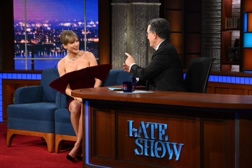 Taylor Swift Appears on Late Show with Colbert, December 2025