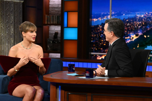 Taylor Swift Appears on Late Show with Colbert, December 2025 3