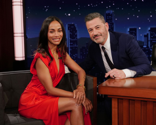 Zoe Saldana Appears on Jimmy Kimmel Live, December 2025 2