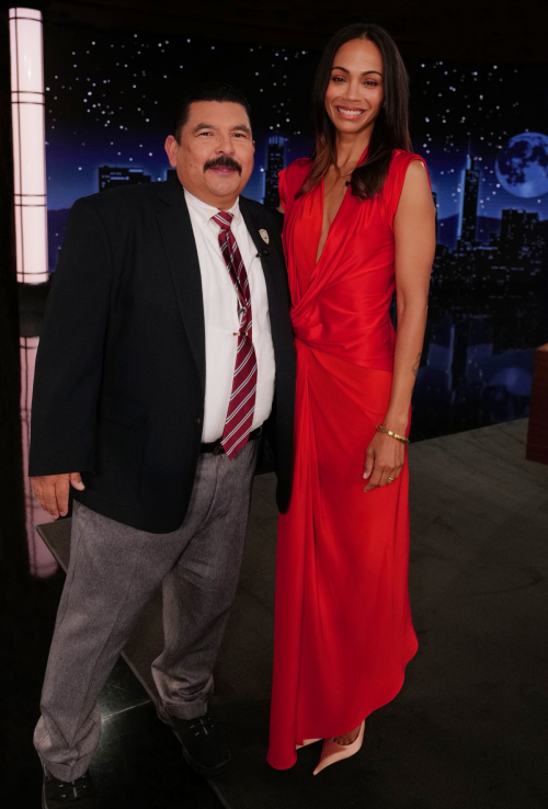 Zoe Saldana Appears on Jimmy Kimmel Live, December 2025 3