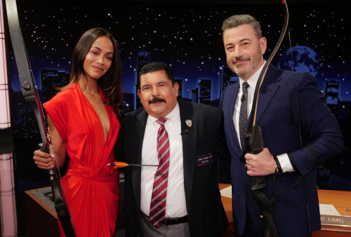 Zoe Saldana Appears on Jimmy Kimmel Live, December 2025 4