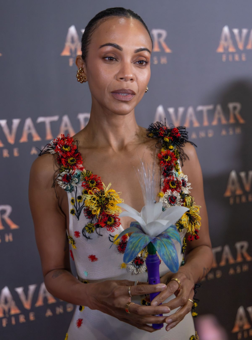Zoe Saldana at Avatar Fire and Ash Screening, December 2025 1