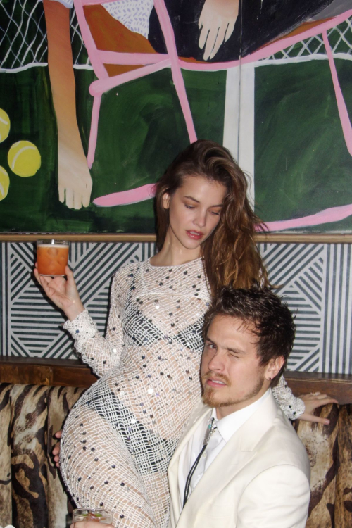 Barbara Palvin and Dylan Sprouse New Year Party, 2025