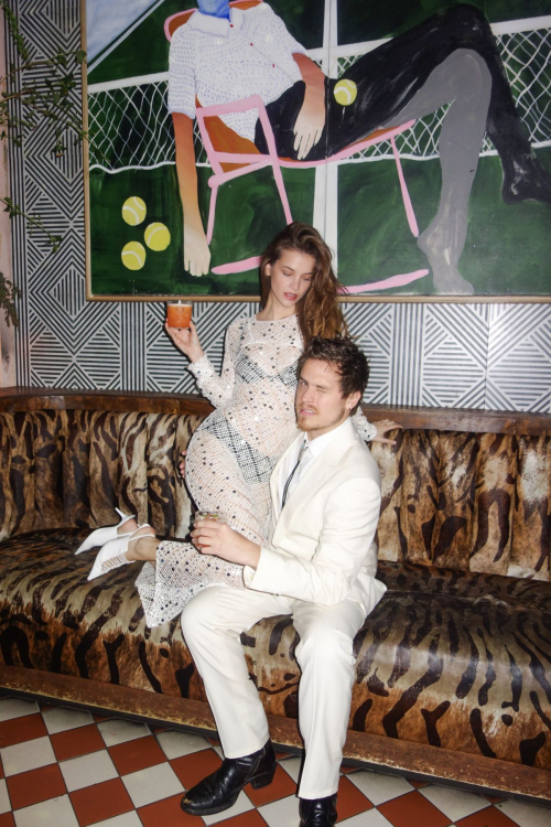 Barbara Palvin and Dylan Sprouse New Year Party, 2025 1