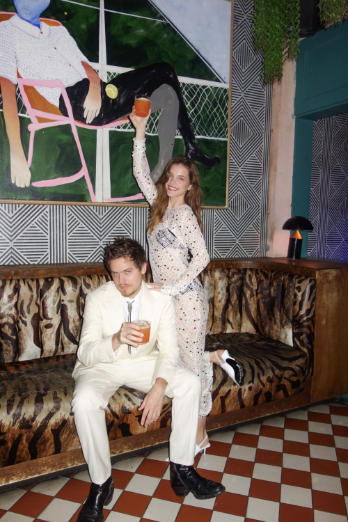 Barbara Palvin and Dylan Sprouse New Year Party, 2025 2