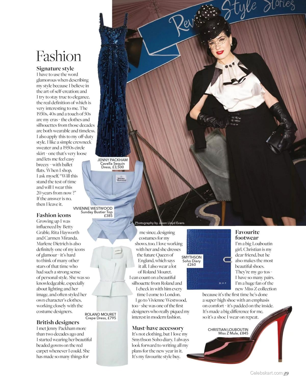 Dita Von Teese for The Glossary Issue 27, Winter 2026 3