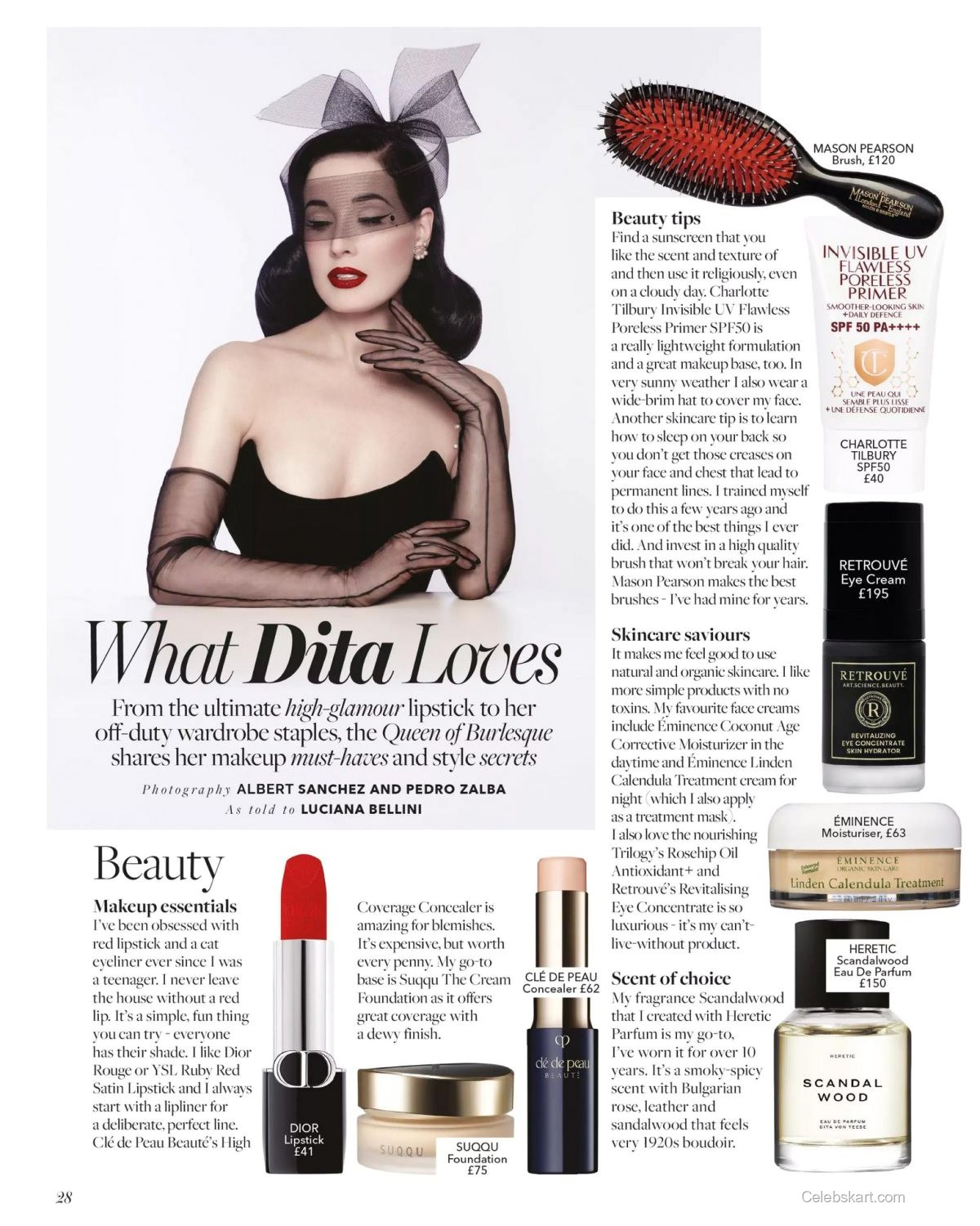 Dita Von Teese for The Glossary Issue 27, Winter 2026 4