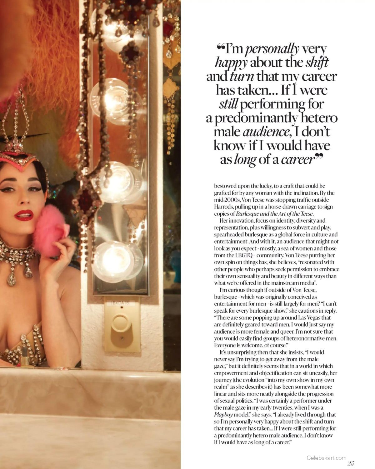 Dita Von Teese for The Glossary Issue 27, Winter 2026 7