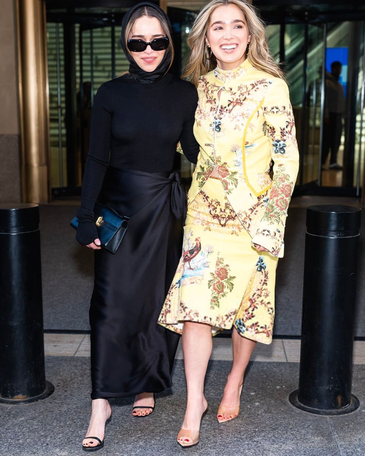 Emilia Clarke and Haley Lu Richardson Times Square Visit, January 2026 3