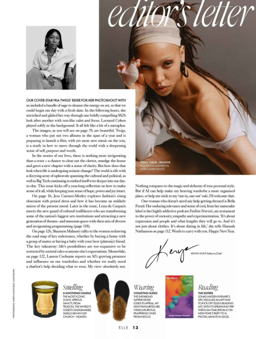 FKA Twigs for Elle UK Magazine, February 2026 18