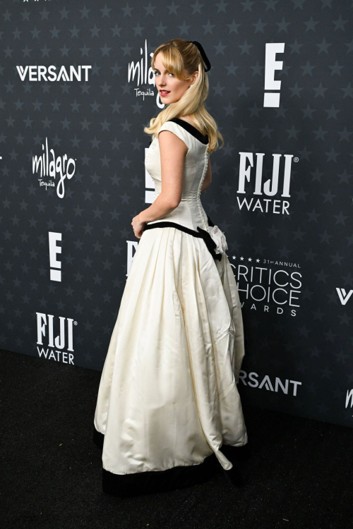 Mckenna Grace photographed from the side at Critics Choice Awards