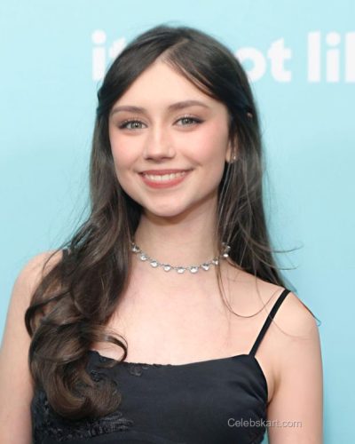 Michaela Russell spotted in stylish look during premiere