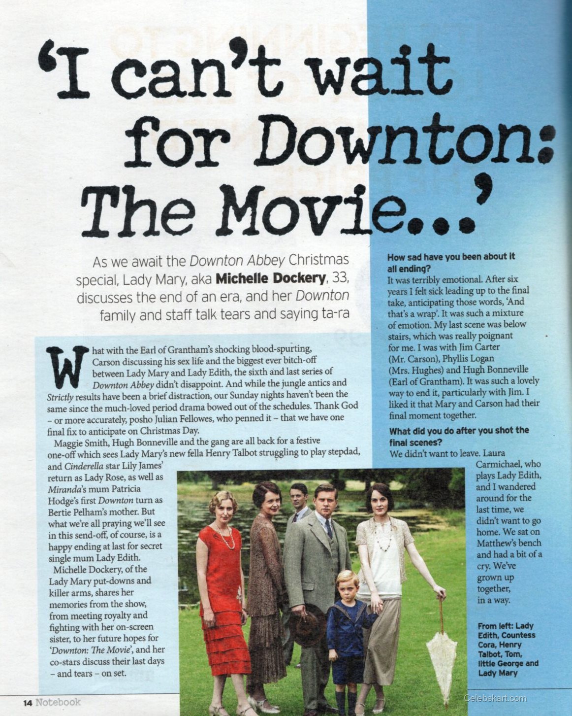 Michelle Dockery for Notebook Magazine, November 2015 5