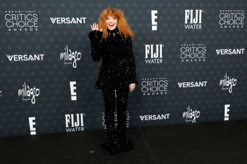 Natasha Lyonne poses for photos at Critics Choice Awards event