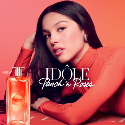 Olivia Rodrigo for Lancome Idole Peach N Roses, Jan 2026 1