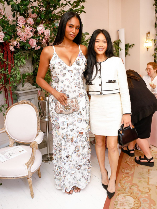 Sunisa Lee at LoveShackFancy SS25 NYFW Show, 2024 1