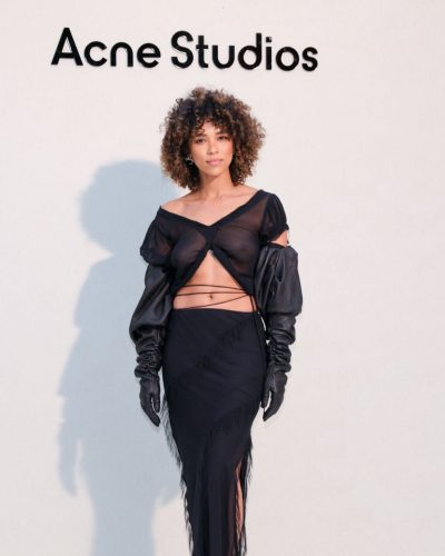 Alexandra Shipp at Acne Studios Paris Show September 2023