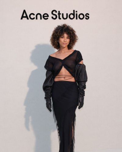 Alexandra Shipp wearing stylish look at appearance 2023