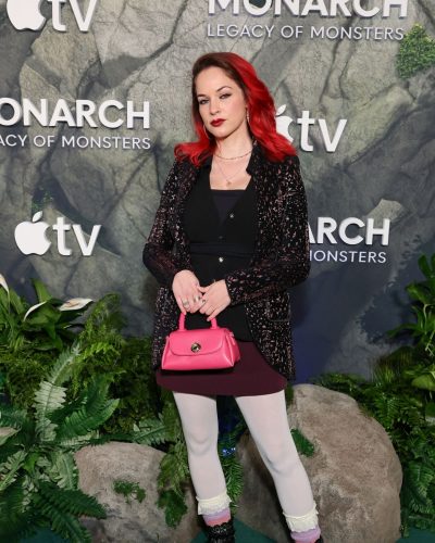 Alexis Knapp wearing stylish look at premiere 2026