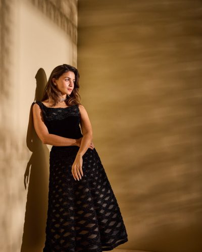 Alia Bhatt wearing photoshoot look at film festival 2025
