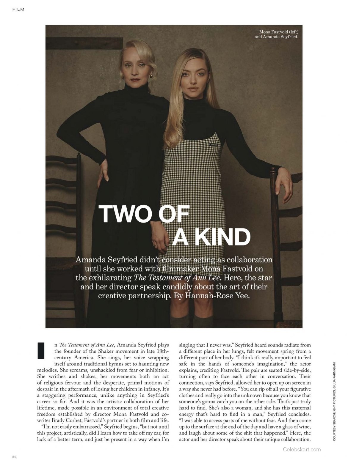 Amanda Seyfried Vogue Australia Feature, February 2026 1