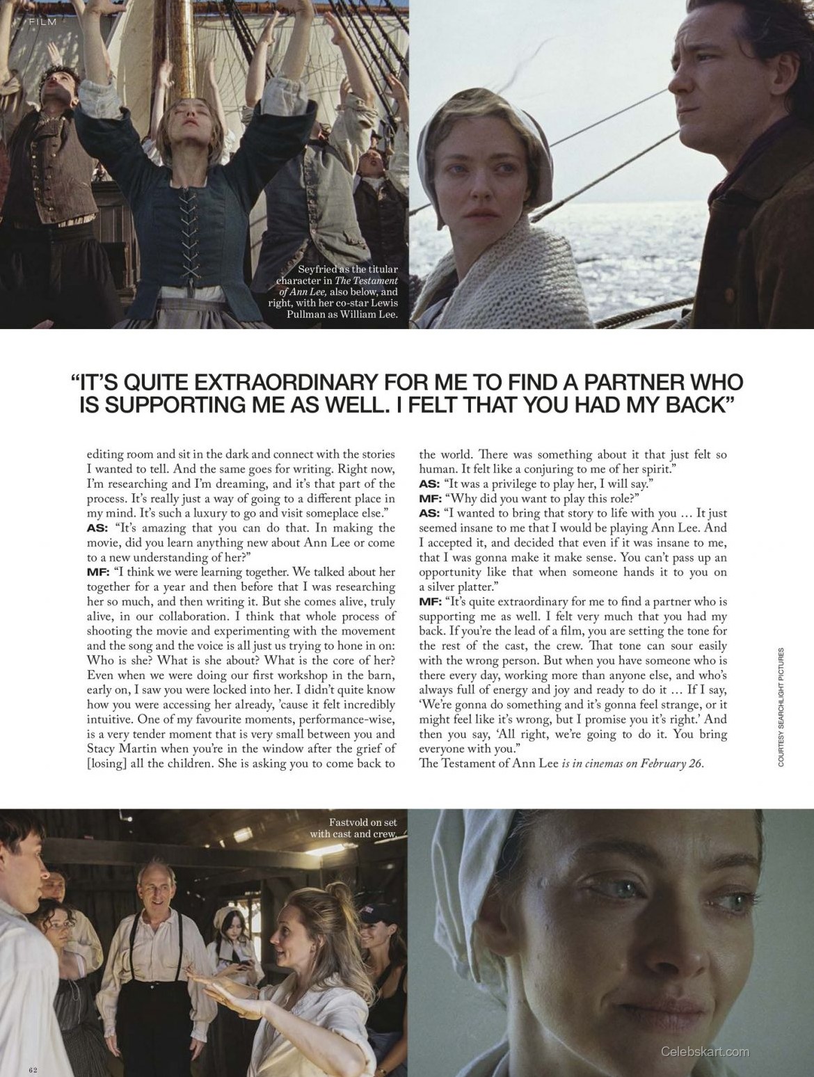 Amanda Seyfried Vogue Australia Feature, February 2026 2