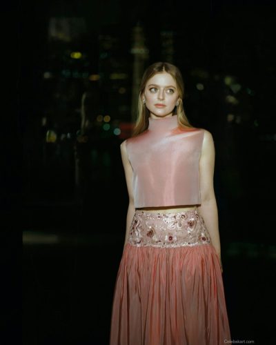 Anna Bryshnikov spotted in magazine look during appearance