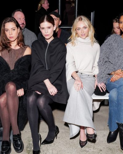 Aubrey Plaza at 7 For All Mankind NYFW February 2026 6