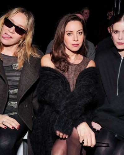 Aubrey Plaza at 7 For All Mankind NYFW February 2026 7