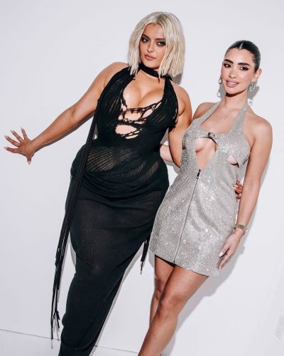 Bebe Rexha wearing stylish look at appearance 2026