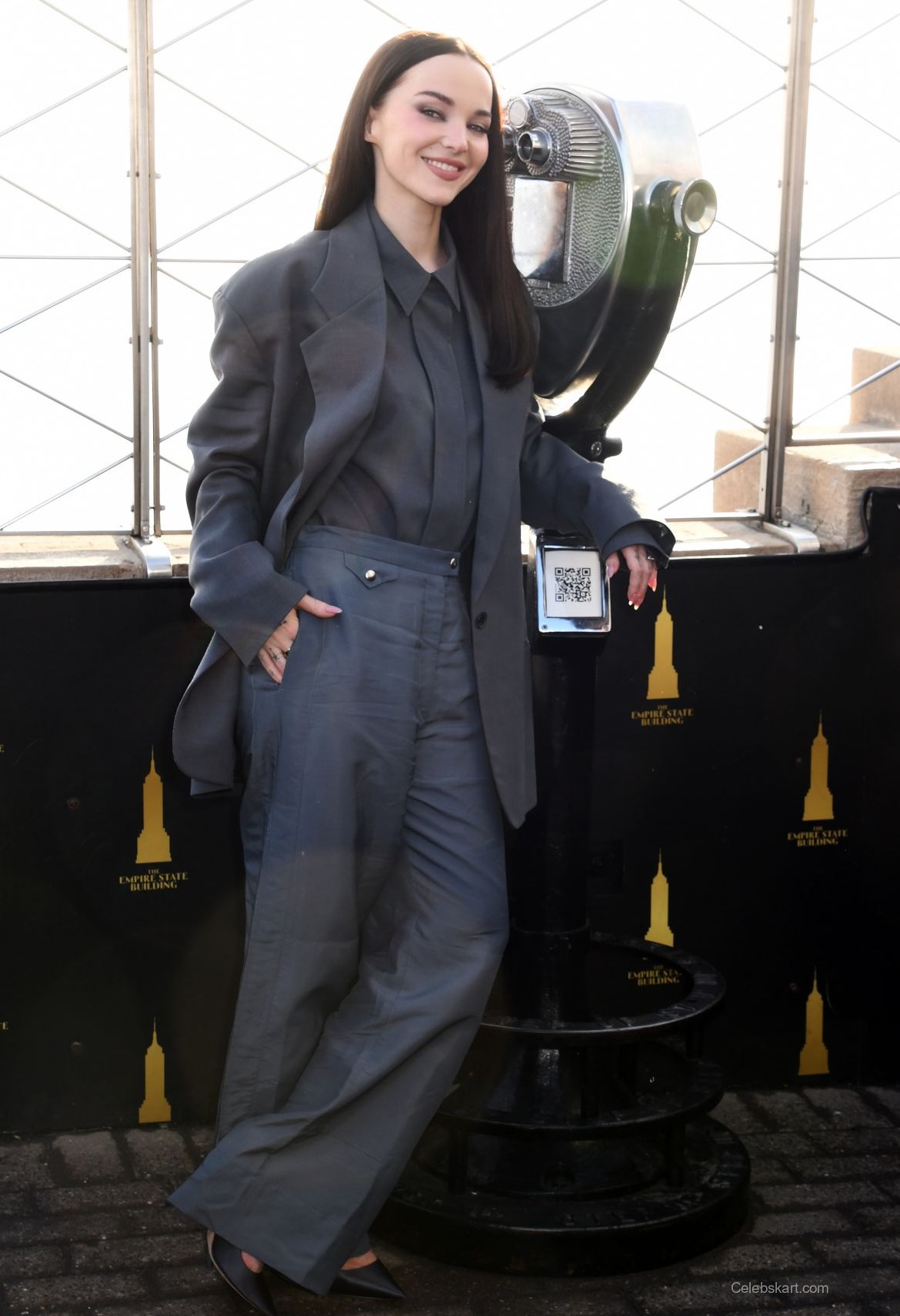 Dove Cameron Cast Visit Empire State Building February 2026 12