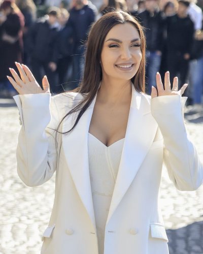 Elettra Lamborghini stuns in stylish look at film festival 2026